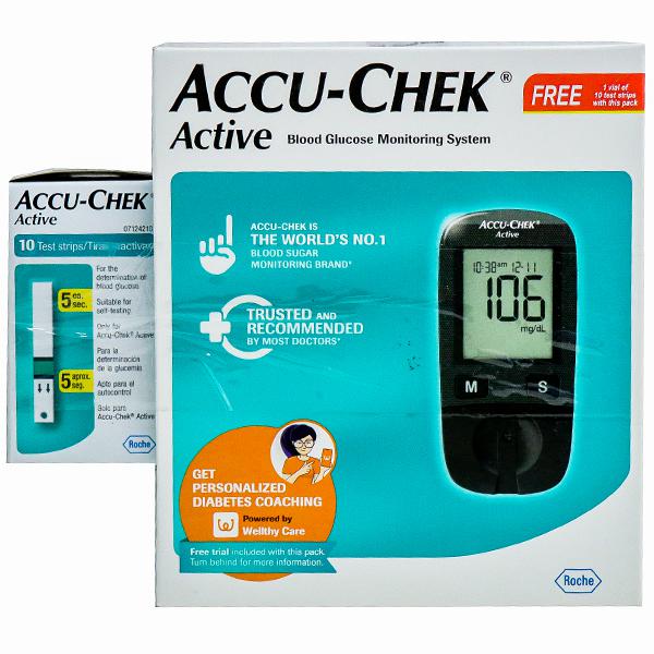Wholesale Accu Chek Active Glucose Monitoring System (Free 1 vial Of 10
