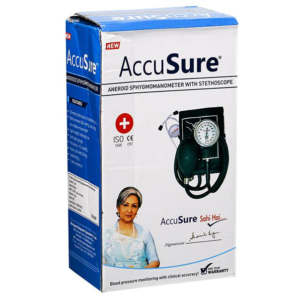 Buy AccuSure Aneroid Sphygmomanometer With Stethoscope in Wholesale