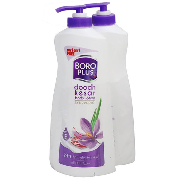 Buy BoroPlus Ayurvedic Doodh Kesar Body Lotion (Buy 1 Get 1 Free) 400