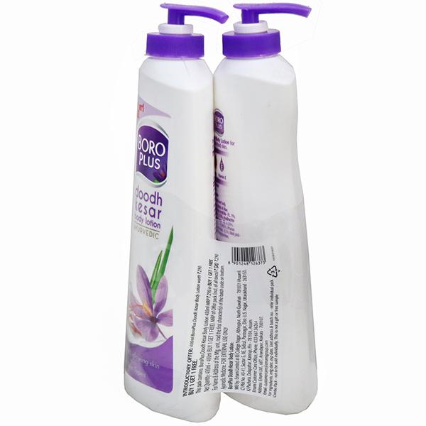 Buy BoroPlus Ayurvedic Doodh Kesar Body Lotion (Buy 1 Get 1 Free) 400