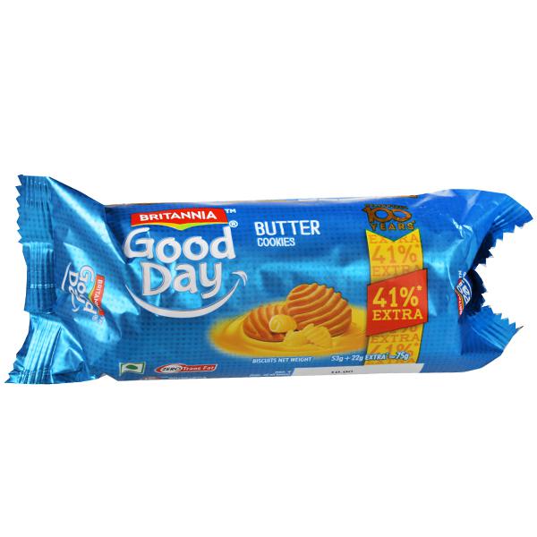 Buy Britannia Good Day Butter Cookies Biscuits (Free 41 Extra) 53 g in