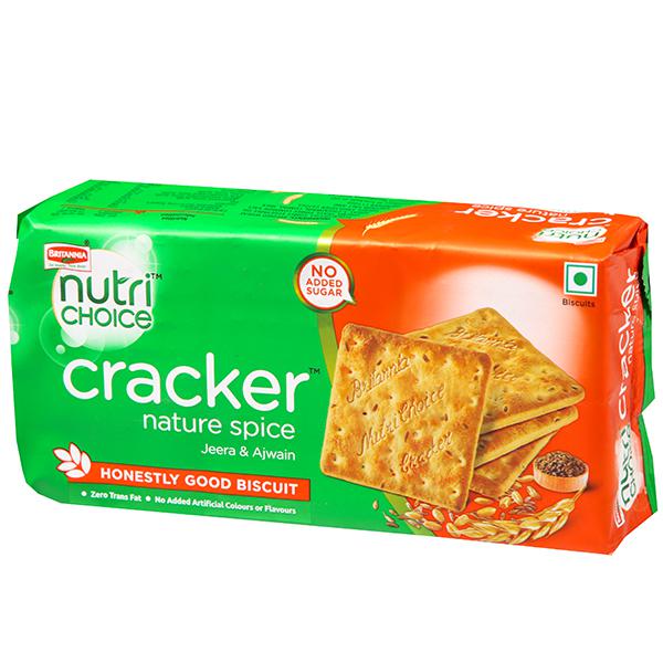 Buy Britannia Nutri Choice Cracker Nature Spice Jeera & Ajwain Biscuits
