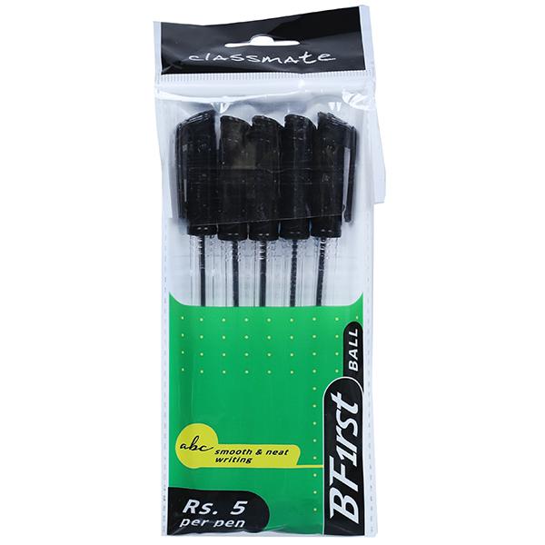 Buy Classmate B First Black Ball Pen Pack of 5 in Wholesale Price