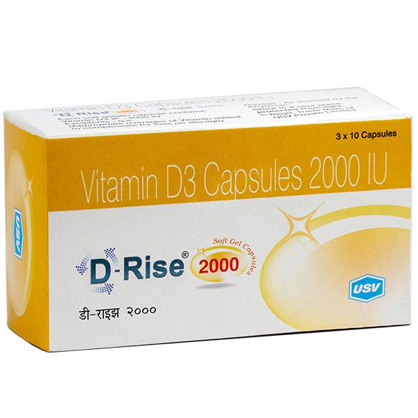 Wholesale D Rise 2000 IU Capsule (10 Cap) Online Retailer Shakti