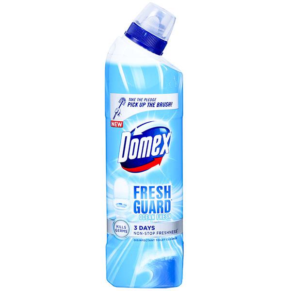 Buy Domex Fresh Guard Ocean Fresh Disinfectant Toilet Liquid Cleaner 500 ml in Wholesale Price