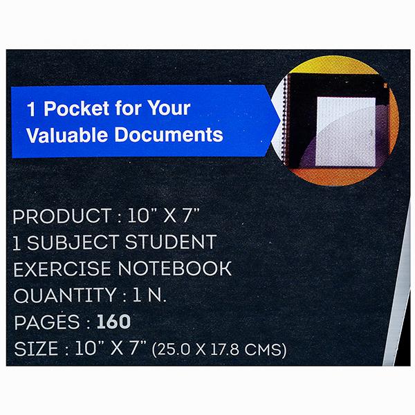 Buy Doms Single Line 1 Subject Spiral Student Exercise Notebook (25 x