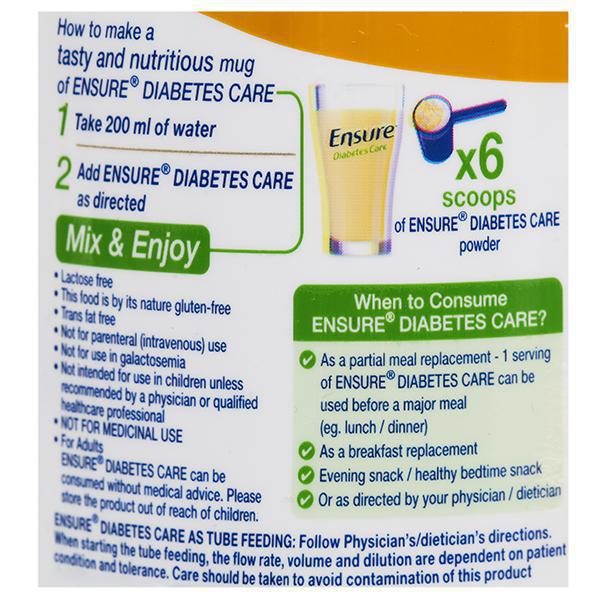 Wholesale Ensure Diabetes Care Vanilla Powder Refill 200 g Online