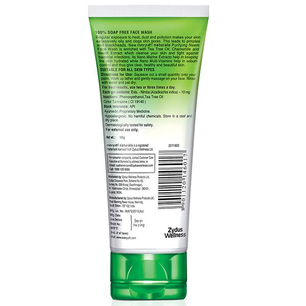 Buy Everyuth Naturals Purifying Neem Face Wash 100 g in Wholesale Price Online B2B