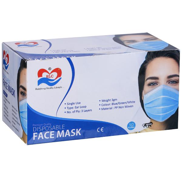 Face Mask Ear Loop Disposable (Sumo Life Care) 3 Ply Pack Of 50 ...
