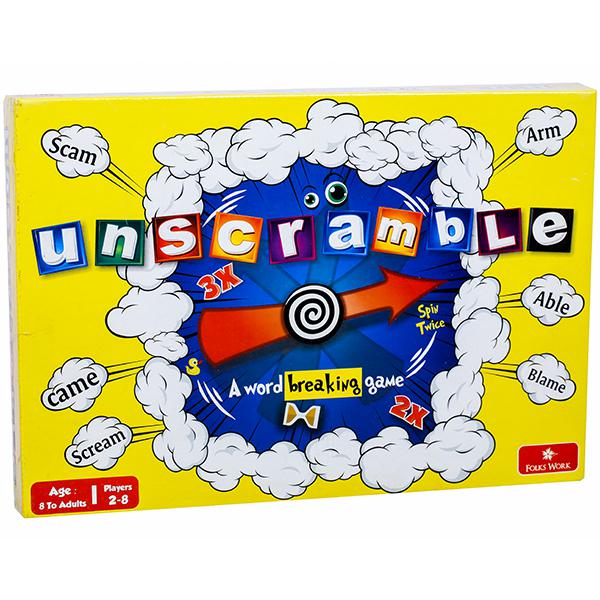 Folks Work Unscramble Word Breaking Board Game FW500001