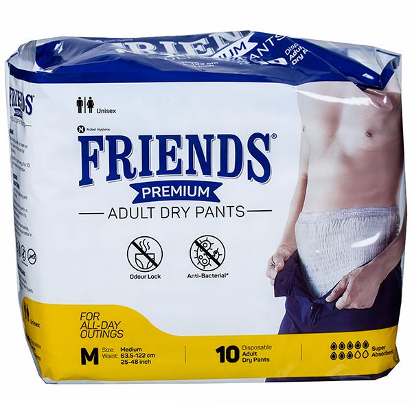 Friends Premium Adult Dry Pants M Pack Of 10