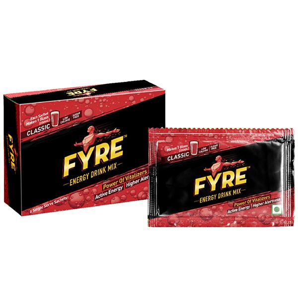 Buy Fyre Classic Sugar Free Energy Drink Mix 6 x 4.5 g in Wholesale