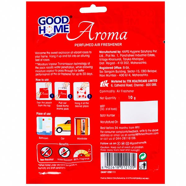 Buy Good Home Aroma Perfumed Air Freshener Scented Rose 10 g in