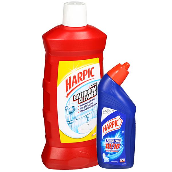 Buy Harpic Disinfectant Bathroom Cleaner Lemon (Free Harpic Power Plus