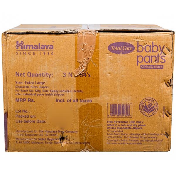 Buy Himalaya Total Care Baby Pants XL Pack Of 3 x 54 in Wholesale Price