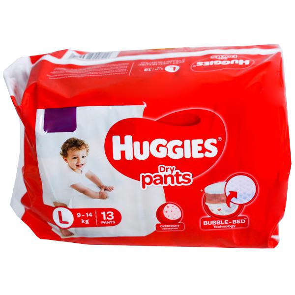 Buy Huggies Dry Pants L (9 14 kg) Pack Of 13 in Wholesale Price