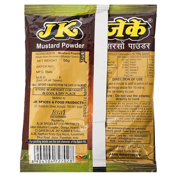 Buy JK Mustard Powder 50 g in Wholesale Price Online B2B Retailershakti