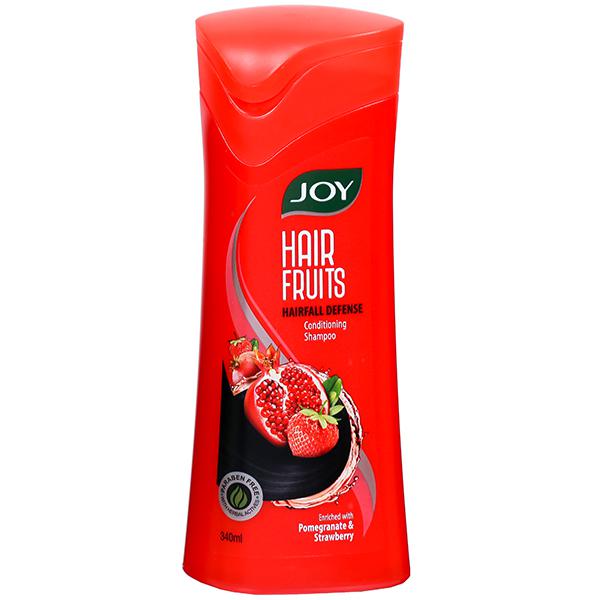 Joy Hair Fruits Hairfall Defense Pomegranate & Strawberry Conditioning Shampoo 340 ml