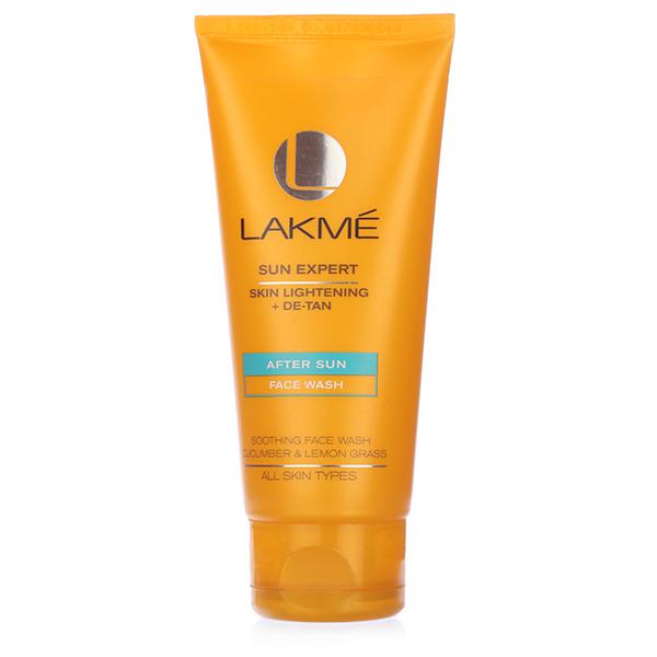 Buy Lakme Sun Expert Skin Lightening + DeTan After Sun Face Wash 100 g