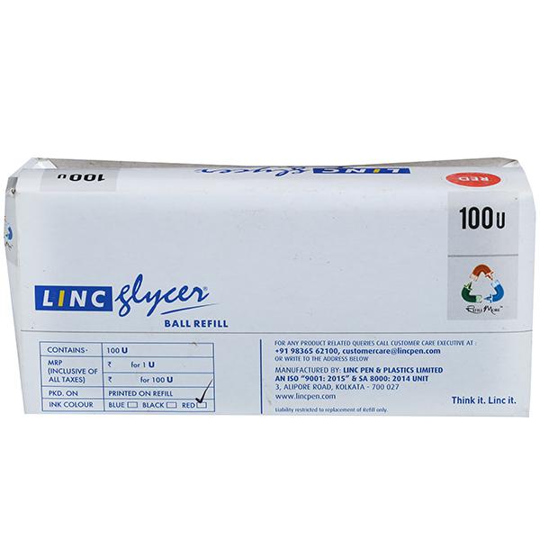 Buy Linc Glycer Red Ball Refill Pack Of 100 in Wholesale Price Online ...