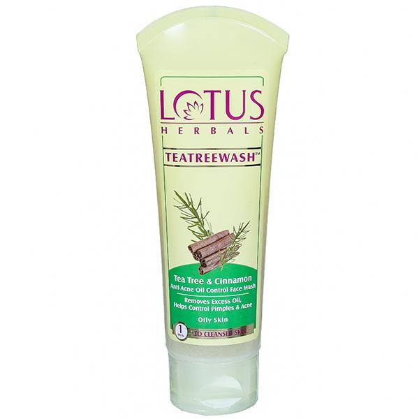 Lotus Herbals Teatreewash Tea Tree & Cinnamon Anti-Acne Oil Control Face Wash 120 g