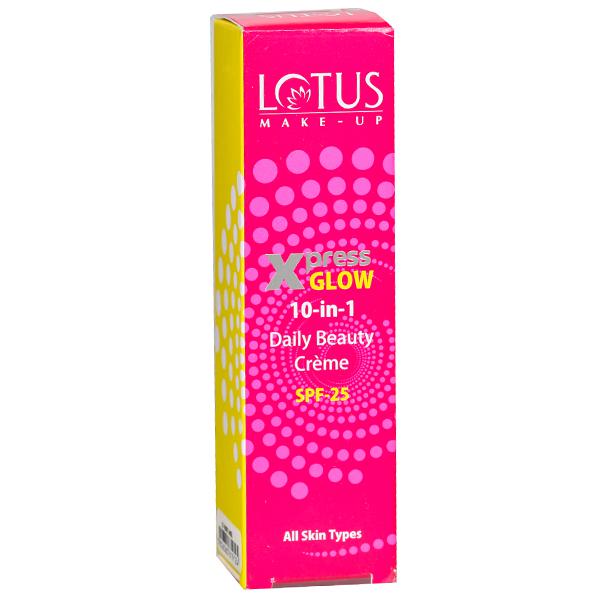 Lotus Make-up Xpress Glow 10 in 1 Daily Beauty Creme Spf 25 X 2 Bright Angel 30 g
