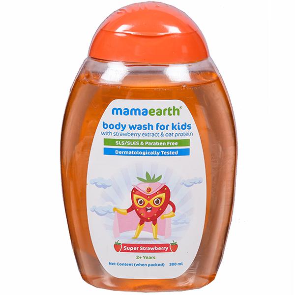 Buy Mamaearth Body Wash for Kids Super Strawberry 2+ Years 300 ml in