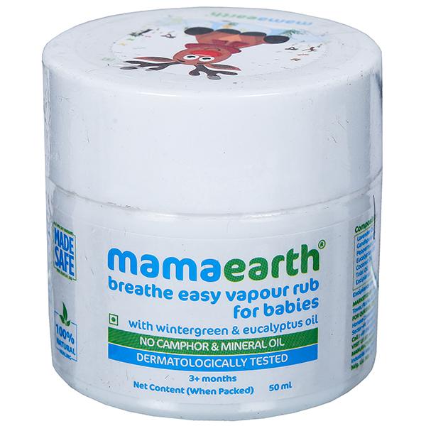 Buy Mamaearth Breathe Easy Vapour Rub for Babies 3+ Months 50 ml in