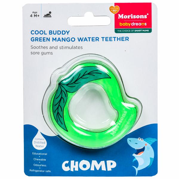 Morisons Cool Buddy Water Filled Toy Teether Green Mango