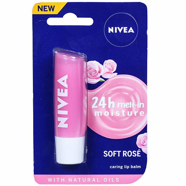 Nivea Soft Rose Caring Lip Balm 4.8 g