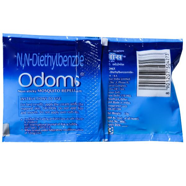 Buy Odomos Vitamin E+Almond Oil Non Sticky Mosquito Repellent Cream 15