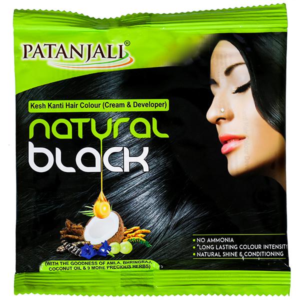 Buy Patanjali Kesh Kanti Hair Colour (Cream & Developer) Natural Black