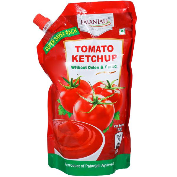Buy Patanjali Tomato Ketchup Without Onion & Garlic Refill (Super Saver Pack) 950 g in Wholesale
