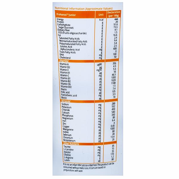 Buy Prohance Junior Chocolate Flavour Powder 400 g in Wholesale Price