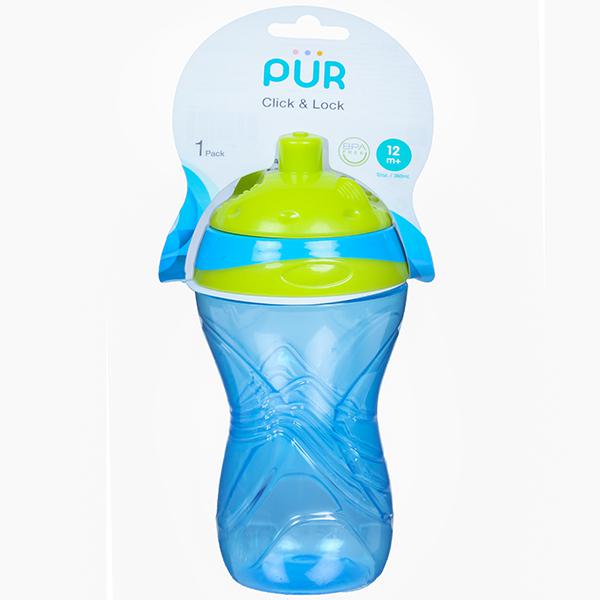 Pur Click & Lock Cup 5508 Blue & Green 12 oz / 360 ml
