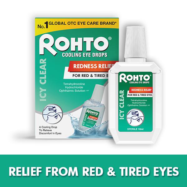 Buy Rohto Icy Clear Eye Drop (Redness Relief, For Red & Tired Eyes) 10