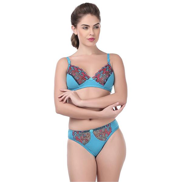 Buy Rupa Softline Britney Bra & Panty Set Royal Blue (32B80 cm) in Wholesale Price Online B2B