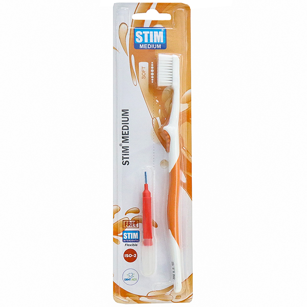 Stim Medium Soft Toothbrush (Free Stim Interdental Flexible)— Wholesale ...