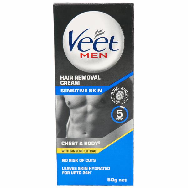 Wholesale Veet Men Sensitive Skin Chest & Body Hair Removal Cream 50 g ...