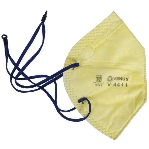 Venus Face Mask Yellow V-44++ FFP1S Style Flat Fold C