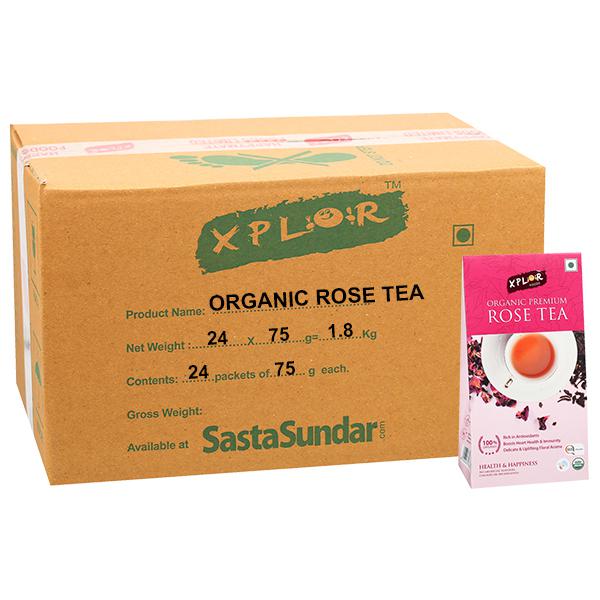 Buy XPLOR Organic Premium Rose Tea 24 x 75 g in Wholesale Price Online B2B Retailershakti