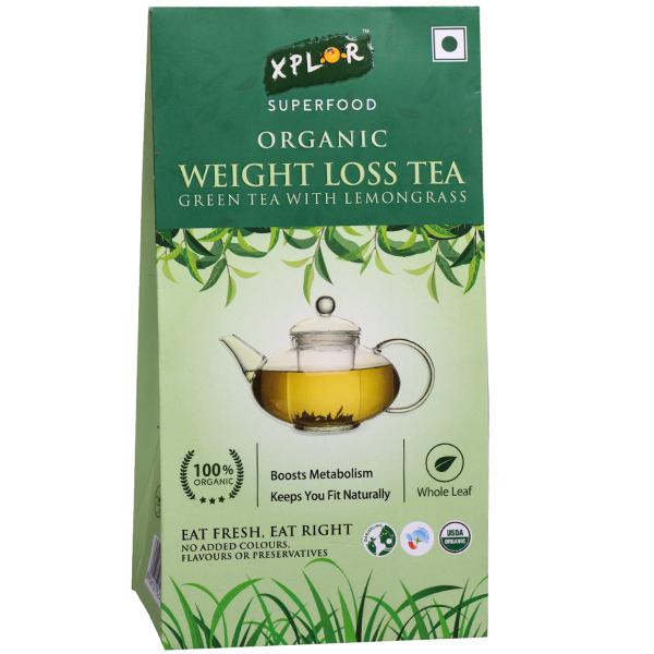 Buy XPLOR Organic Weight Loss Tea Green Tea With Lemongrass 75 g in