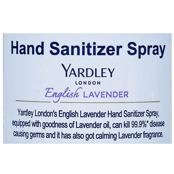 Buy Yardley London English Lavender Hand Sanitizer Spray 140 ml in
