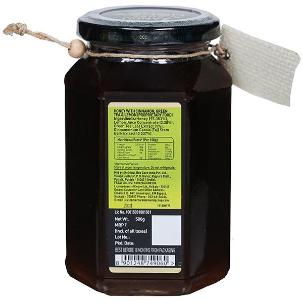 Buy Zandu Pure Honey With Cinnamon, Green Tea & Lemon 500 g in